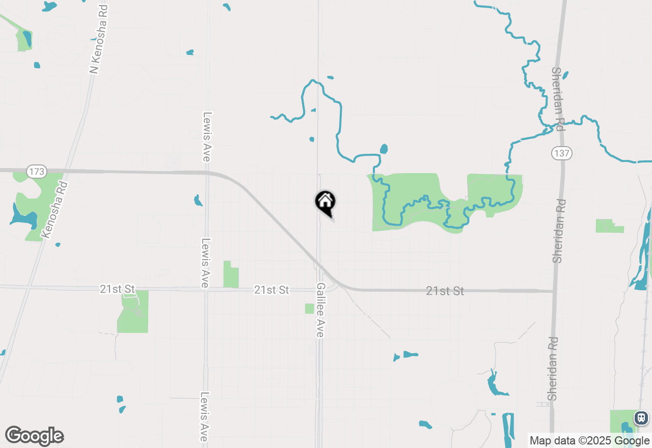 Map of 1819 Galilee Avenue, Zion, IL 60099