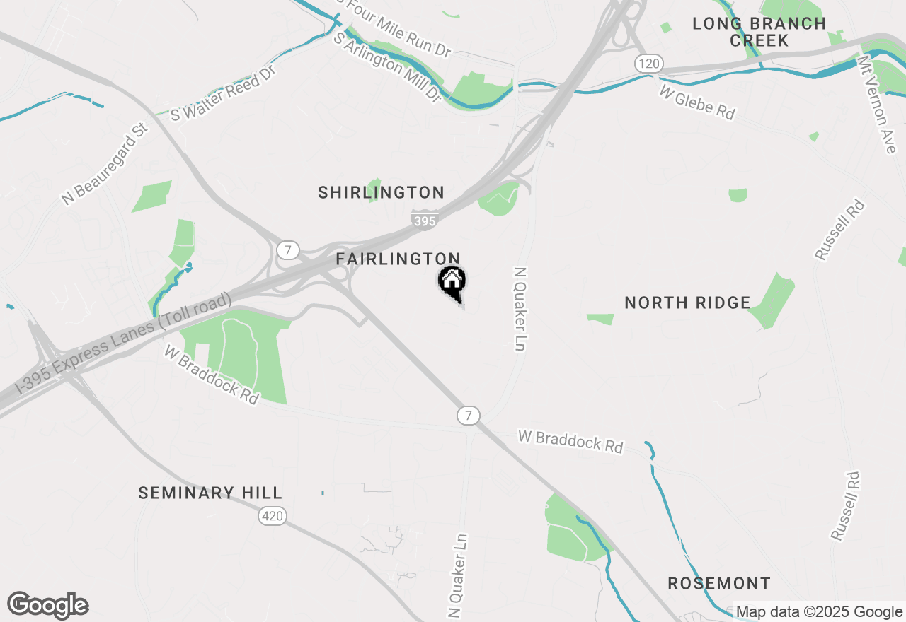 Map of 3446 S Utah Street #B, Arlington, VA 22206