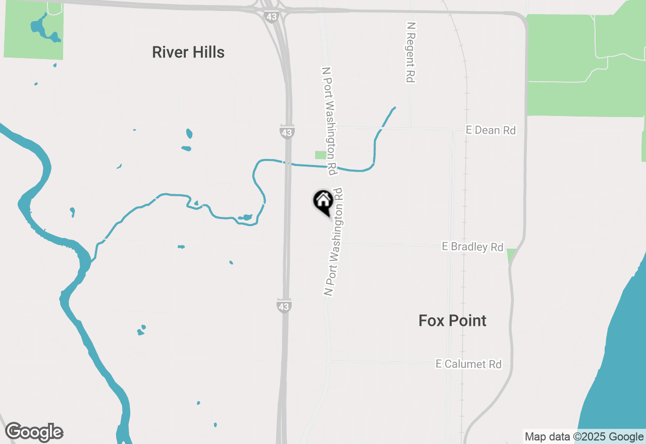 Map of 425 W Willow Ct #130, Fox Point, WI 53217