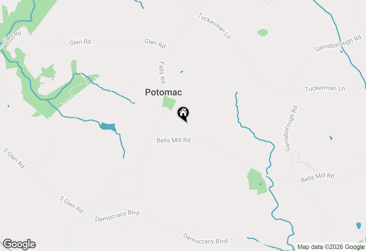 Map of 9208 Fall River Lane, Potomac, MD 20854