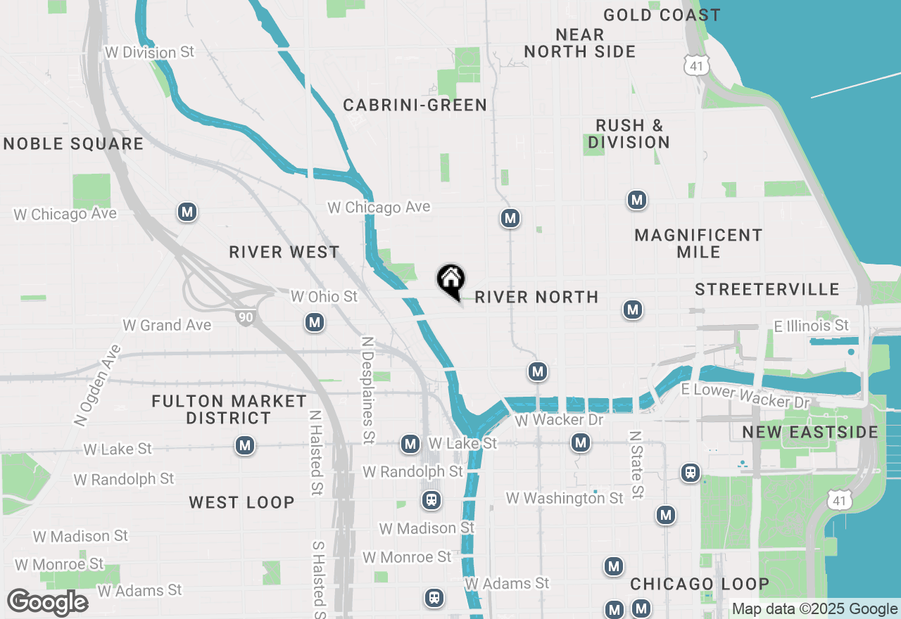 Map of 420 W Grand Avenue #5D, Chicago, IL 60654