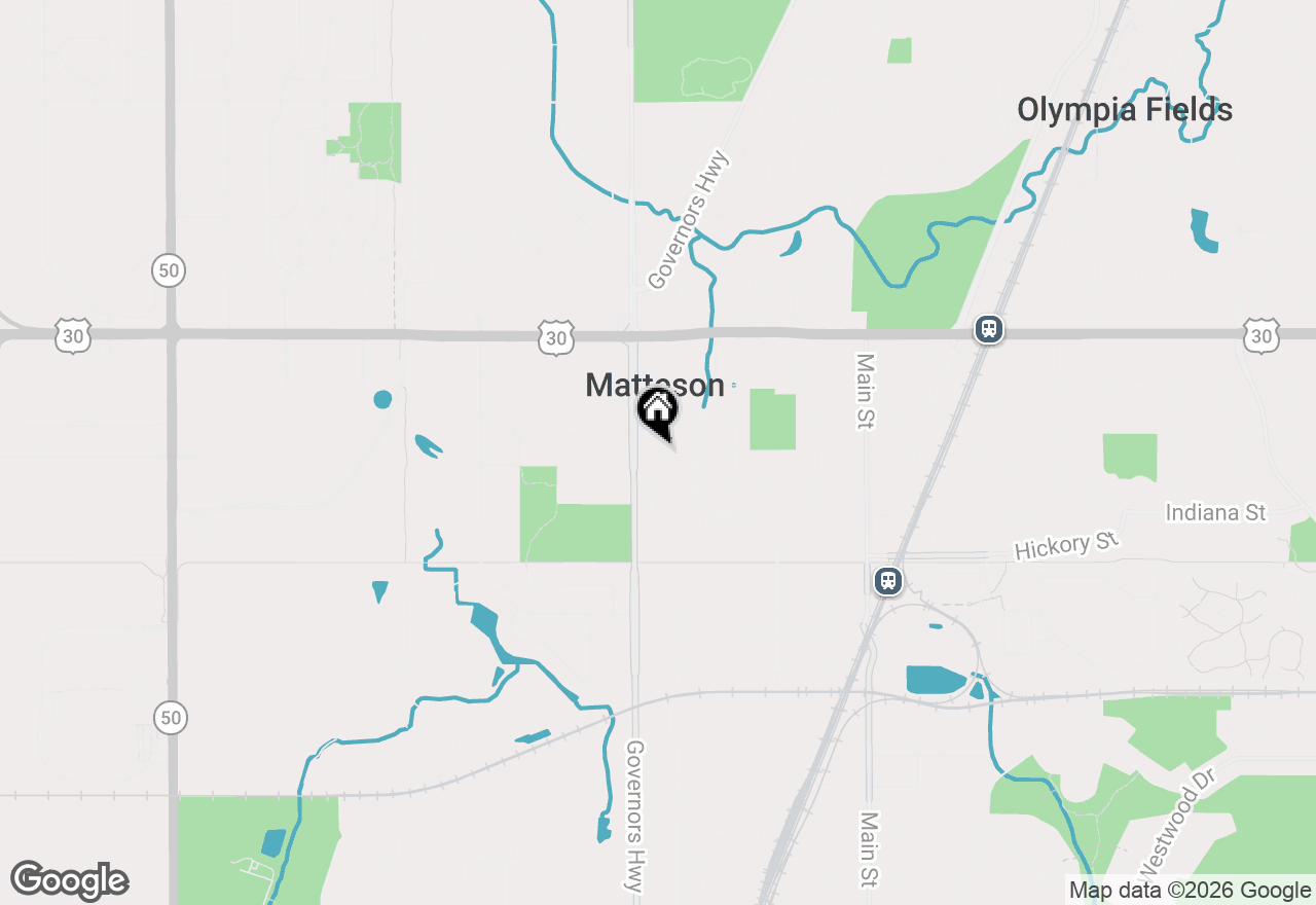 Map of 21317 S Jeffrey Drive, Matteson, IL 60443