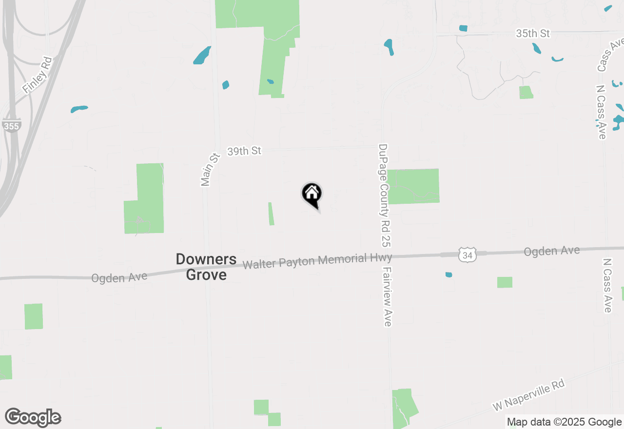 Map of 4045 Glendenning Road, Downers Grove, IL 60515