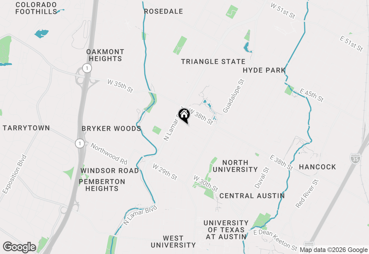 Map of 3408 West Ave, Austin, TX 78705