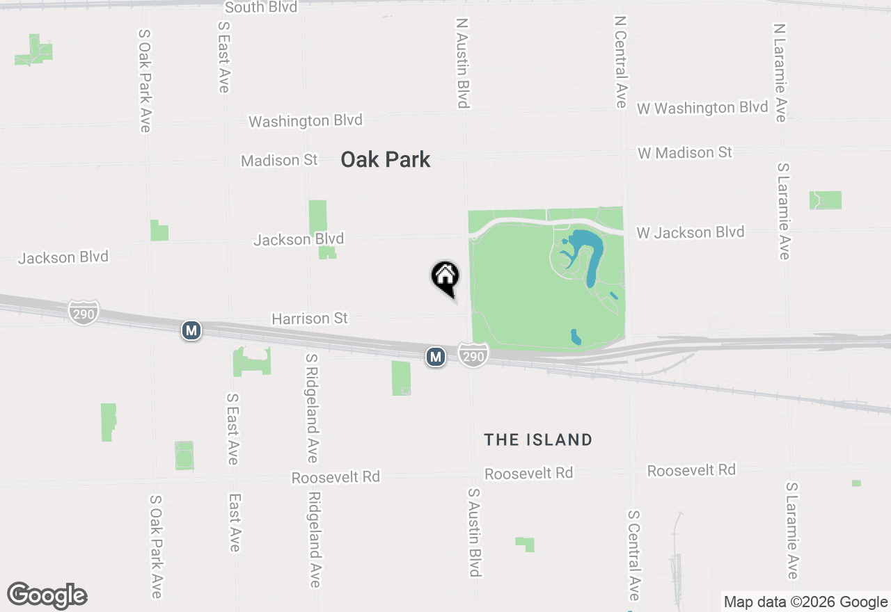 Map of 837 S Humphrey Avenue, Oak Park, IL 60304