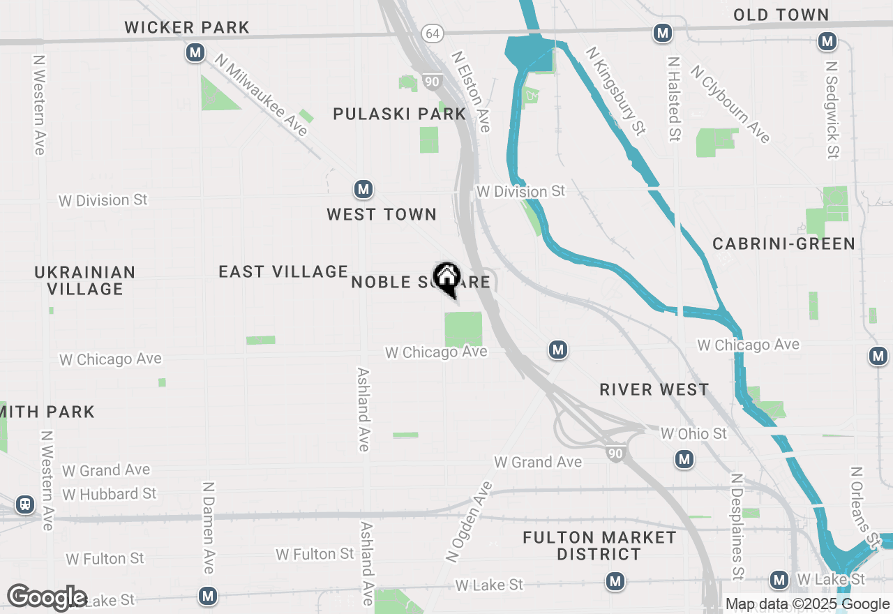 Map of 1356 W Chestnut Street #104, Chicago, IL 60642