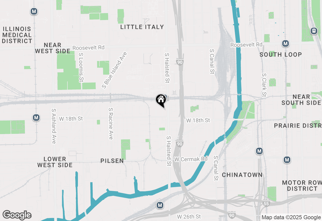 Map of 1704 S Newberry Avenue, Chicago, IL 60608