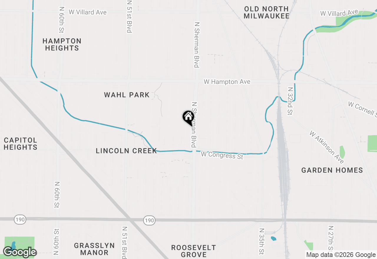 Map of 4522 N 44th St, Milwaukee, WI 53218