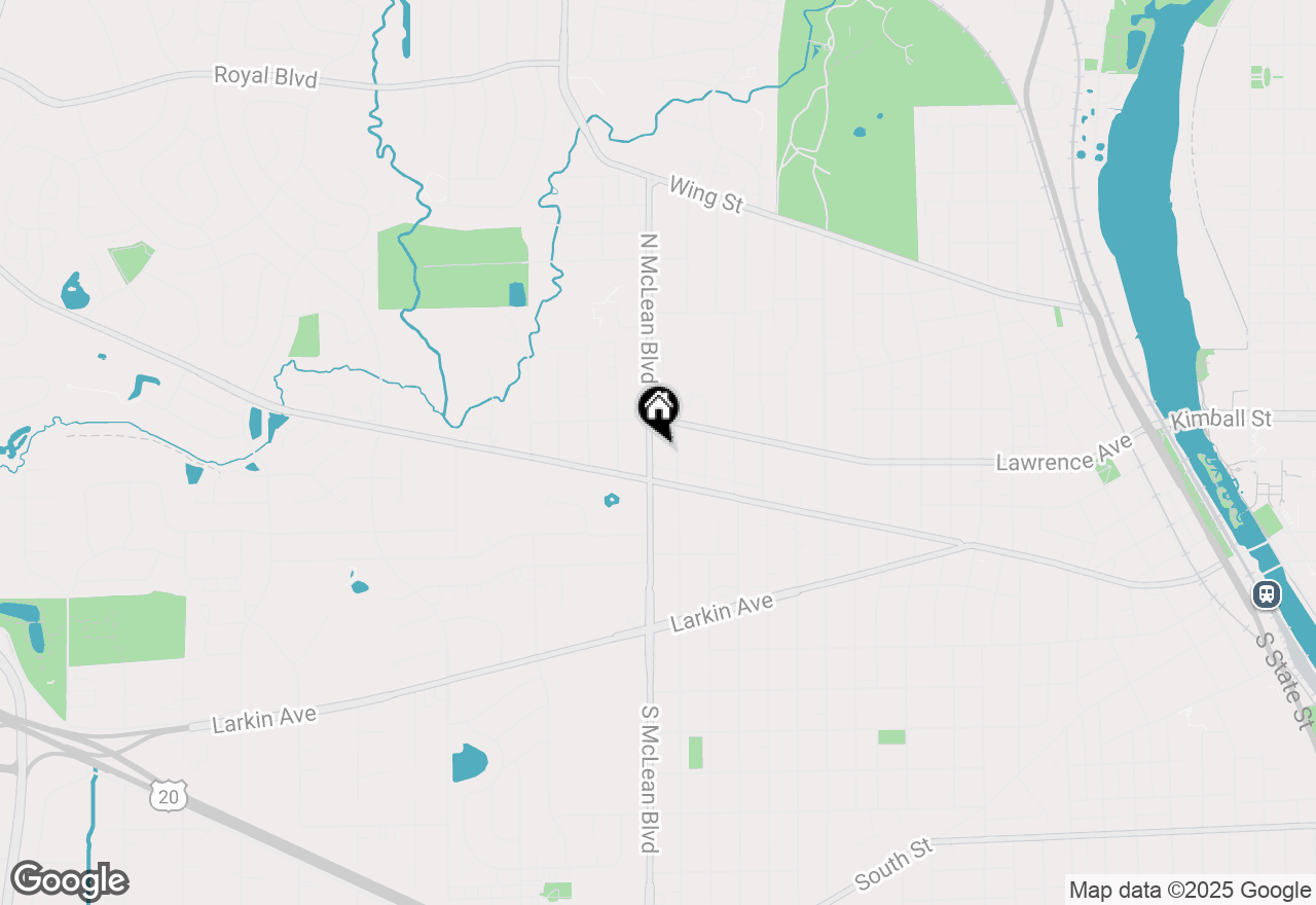 Map of 217 N Mclean Boulevard, Elgin, IL 60123