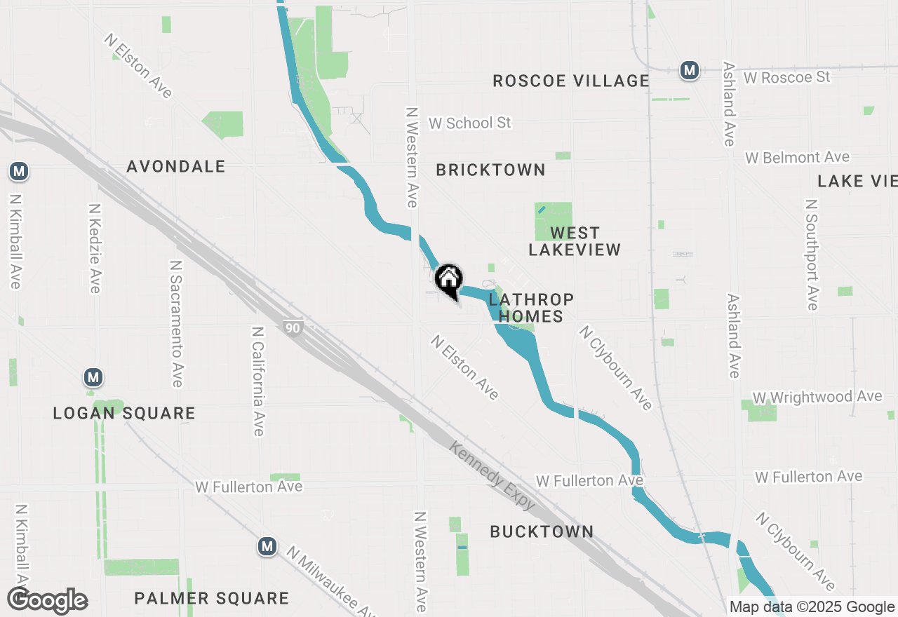 Map of 2307 W Wolfram Street #415, Chicago, IL 60618