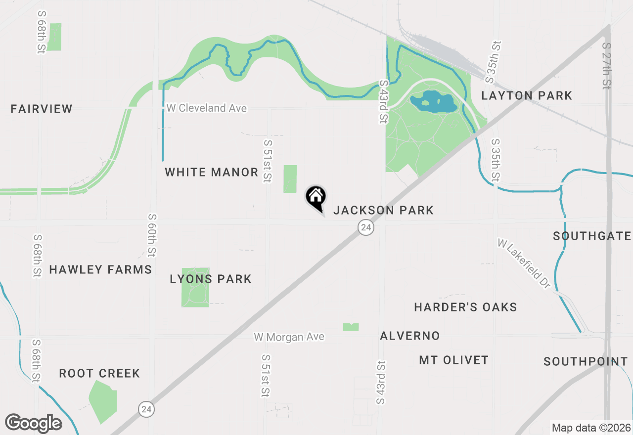 Map of 4722 W Oklahoma Ave, Milwaukee, WI 53219