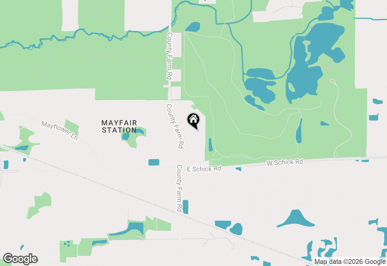 Map of 1733 Howe Lane, Hanover Park, IL 60133