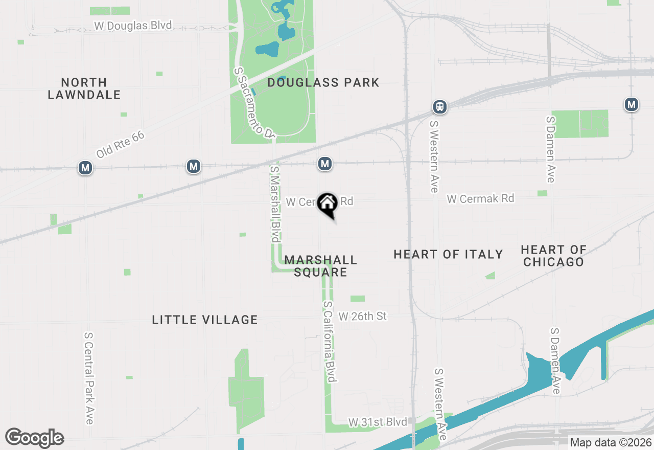 Map of 2744 W 23rd Street, Chicago, IL 60608