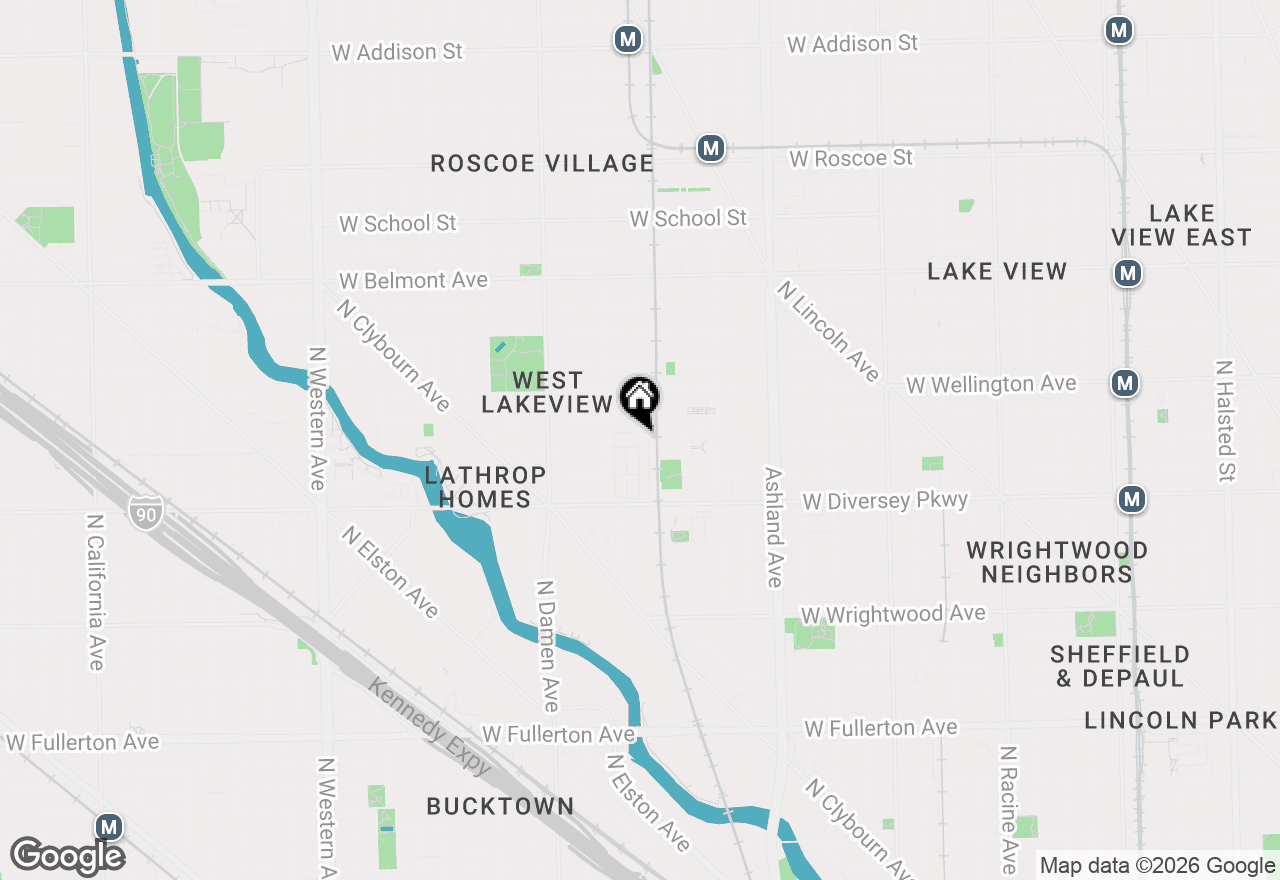 Map of 2825 N Wolcott Avenue #E, Chicago, IL 60657