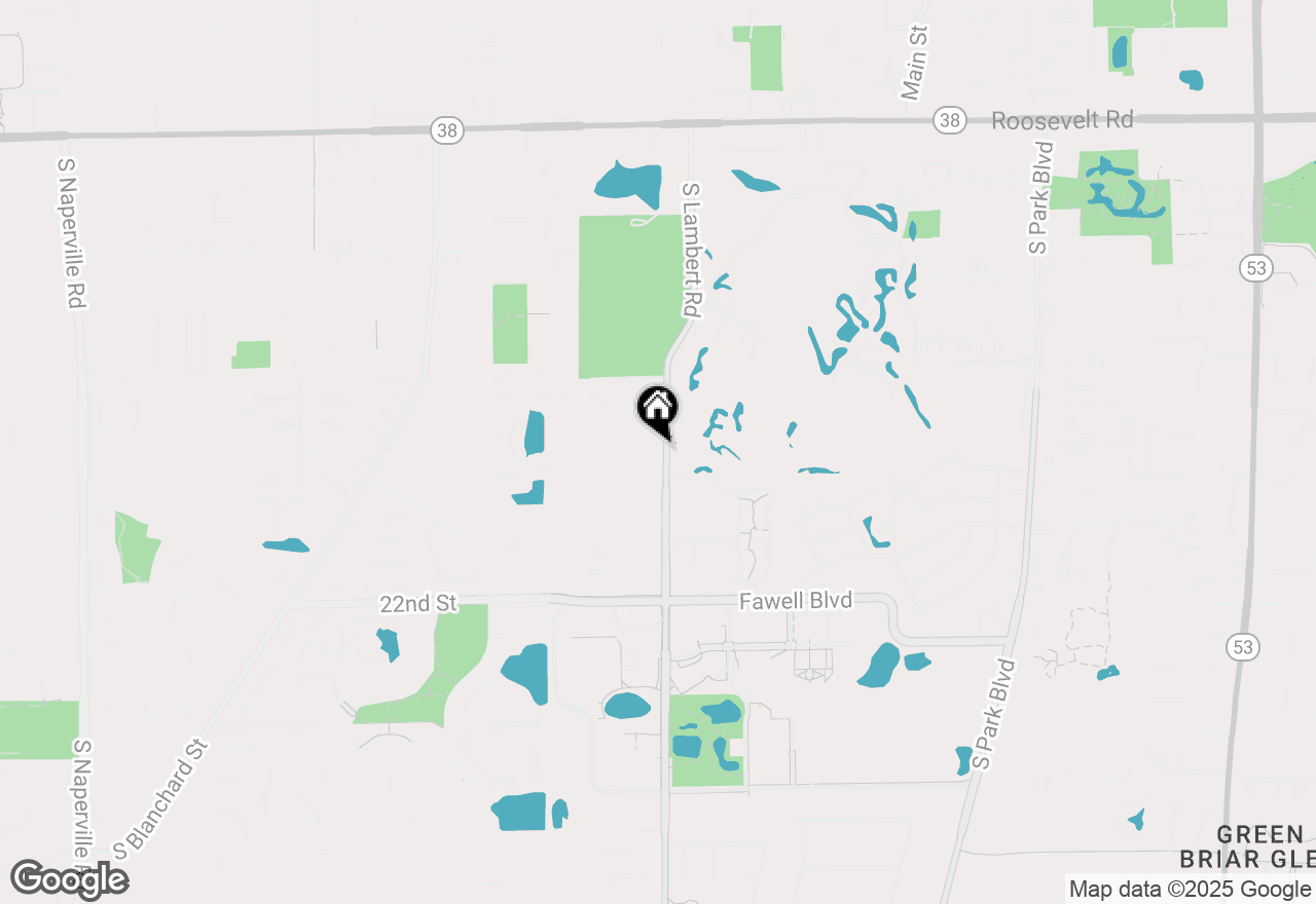 Map of 270 S Lambert Road, Glen Ellyn, IL 60137