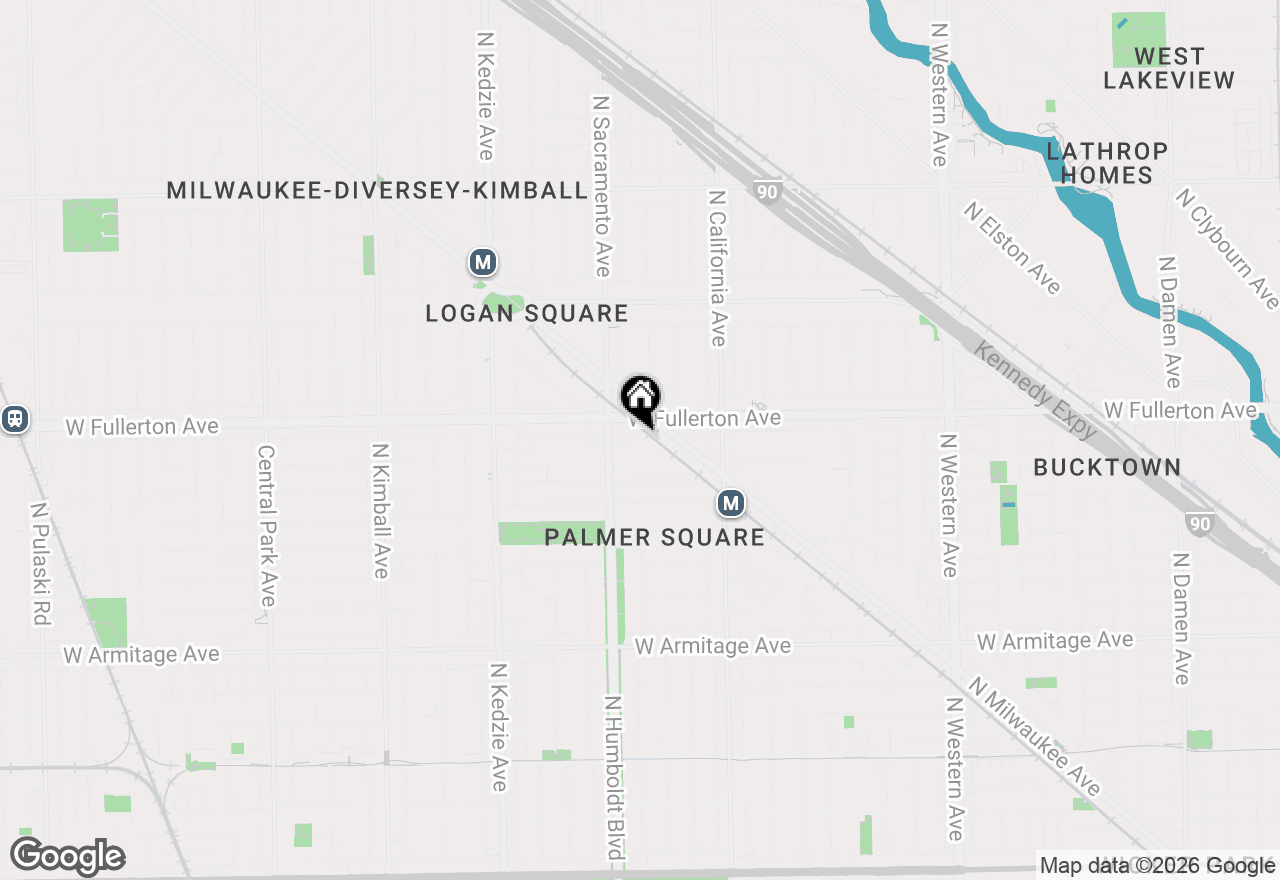Map of 2924 W Medill Avenue #409, Chicago, IL 60647