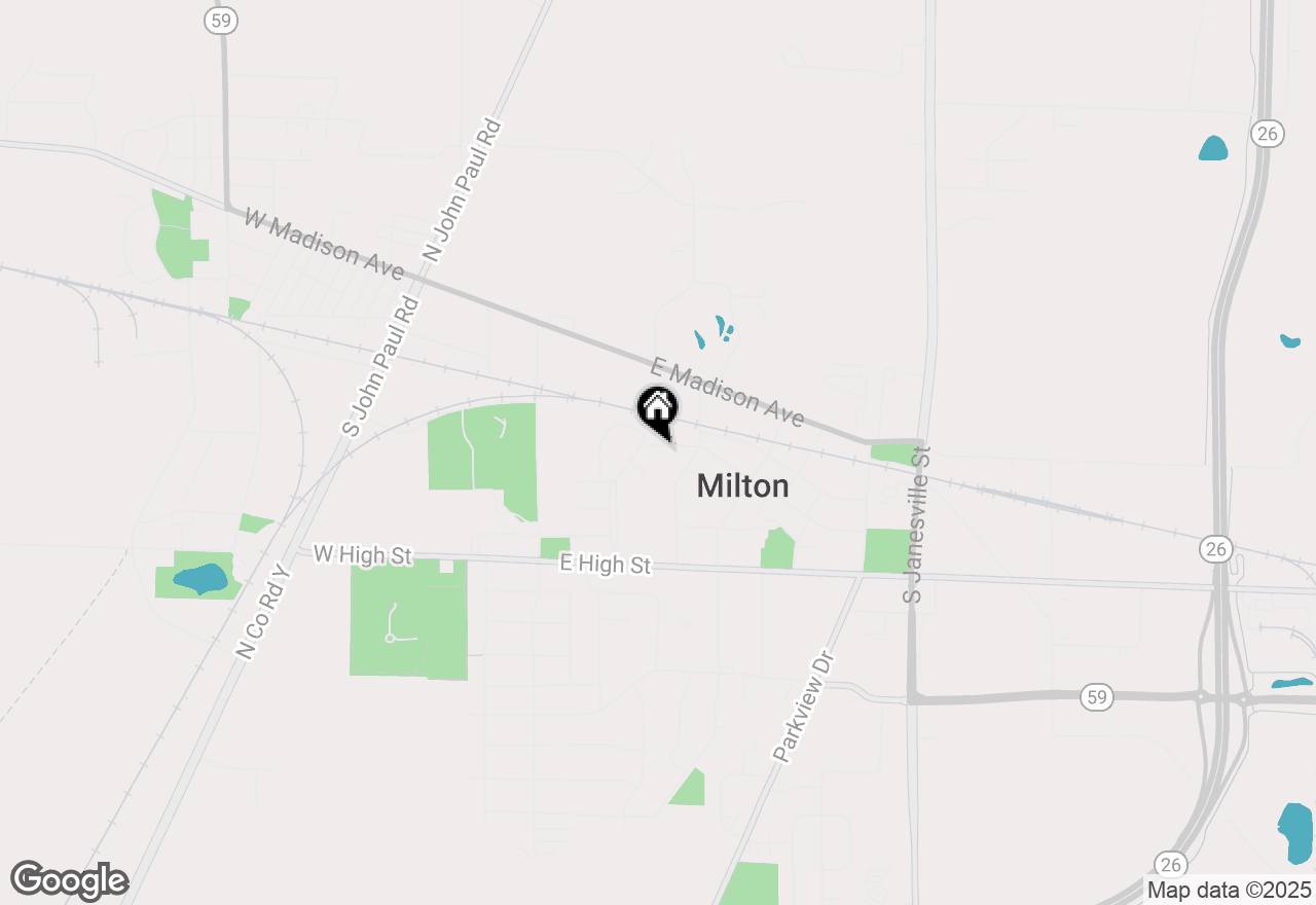 Map of 217 Larch Lane, Milton, WI 53563