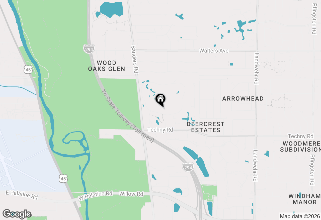 Map of (Address confidential), Northbrook, Illinois 60062