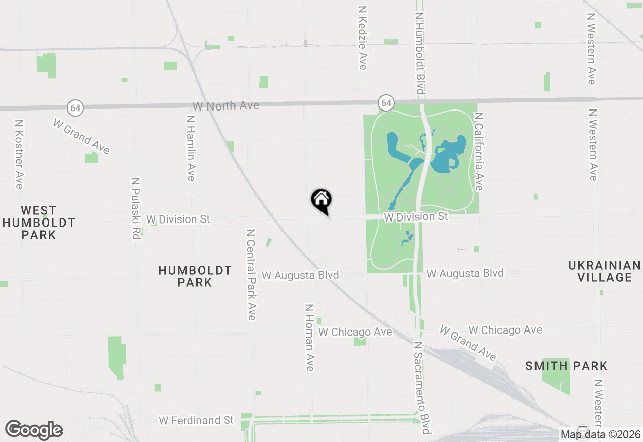 Map of 3327 W Division Street, Chicago, IL 60651