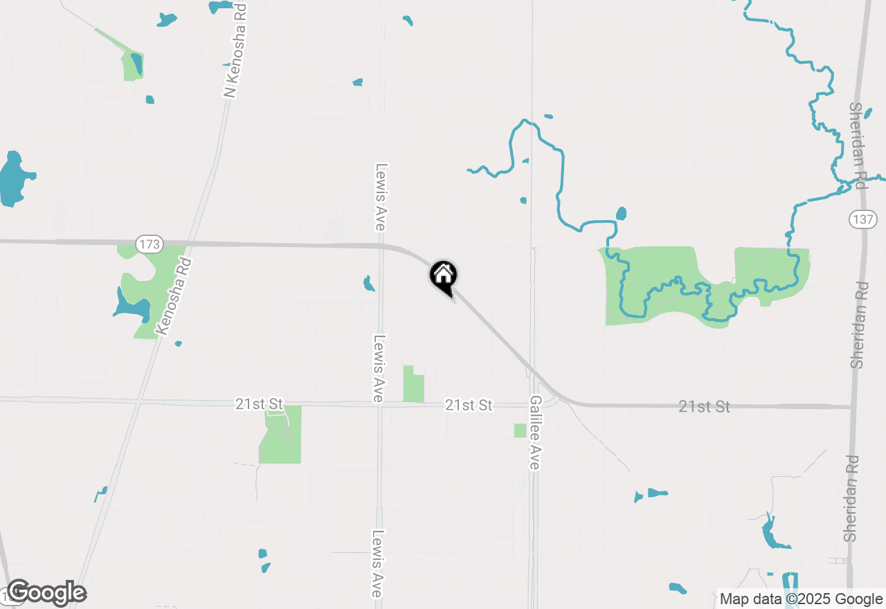 Map of 1814 Jethro Avenue, Zion, IL 60099