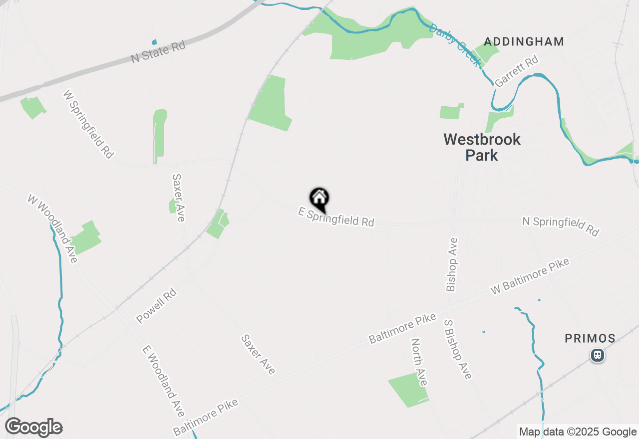 Map of 342 E Springfield Road, Springfield, PA 19064