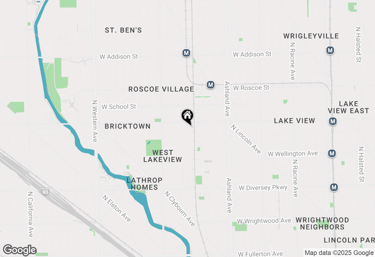 Map of 1822 W Fletcher Street, Chicago, IL 60657