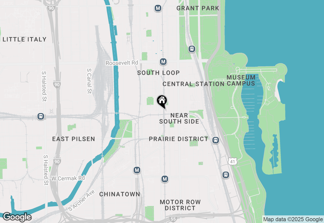 Map of 1529 S State Street #4R, Chicago, IL 60605