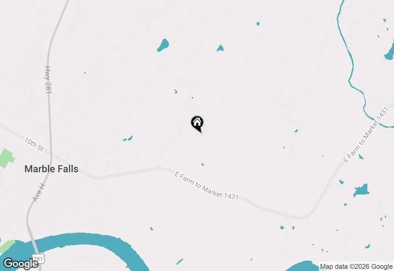 Map of 222 Peruna, Marble Falls, TX 78654