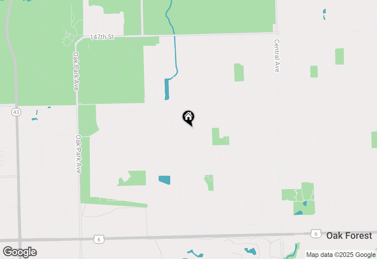 Map of 15308 Boca Rio Drive, Oak Forest, IL 60452