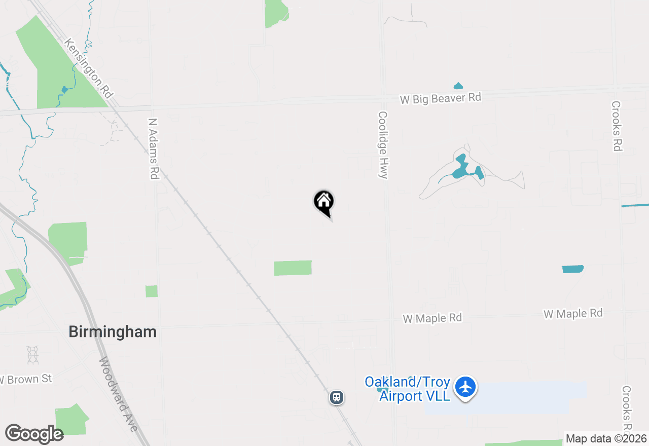 Map of 2405 Pembroke Road, Birmingham, MI 48009