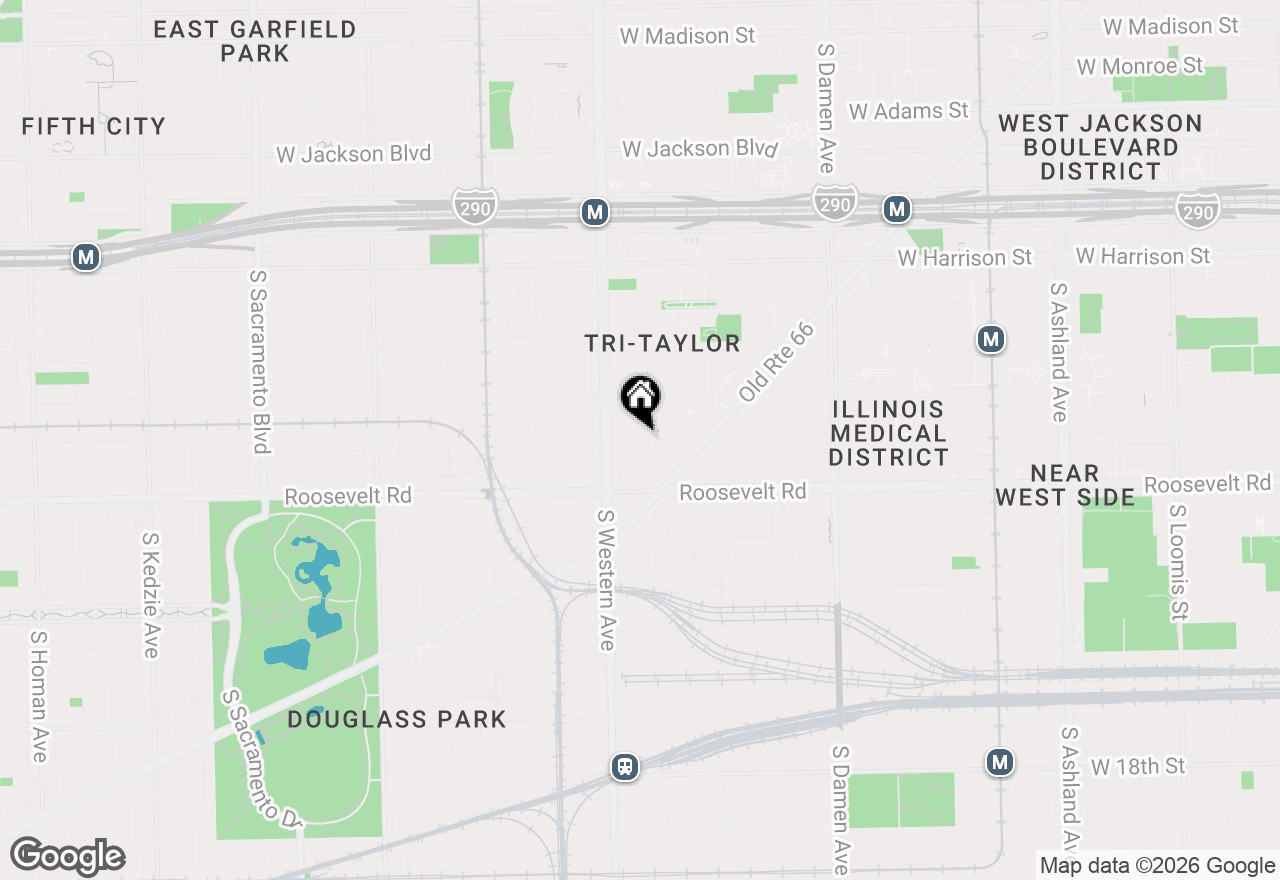 Map of 1023 S Claremont Street, Chicago, IL 60612