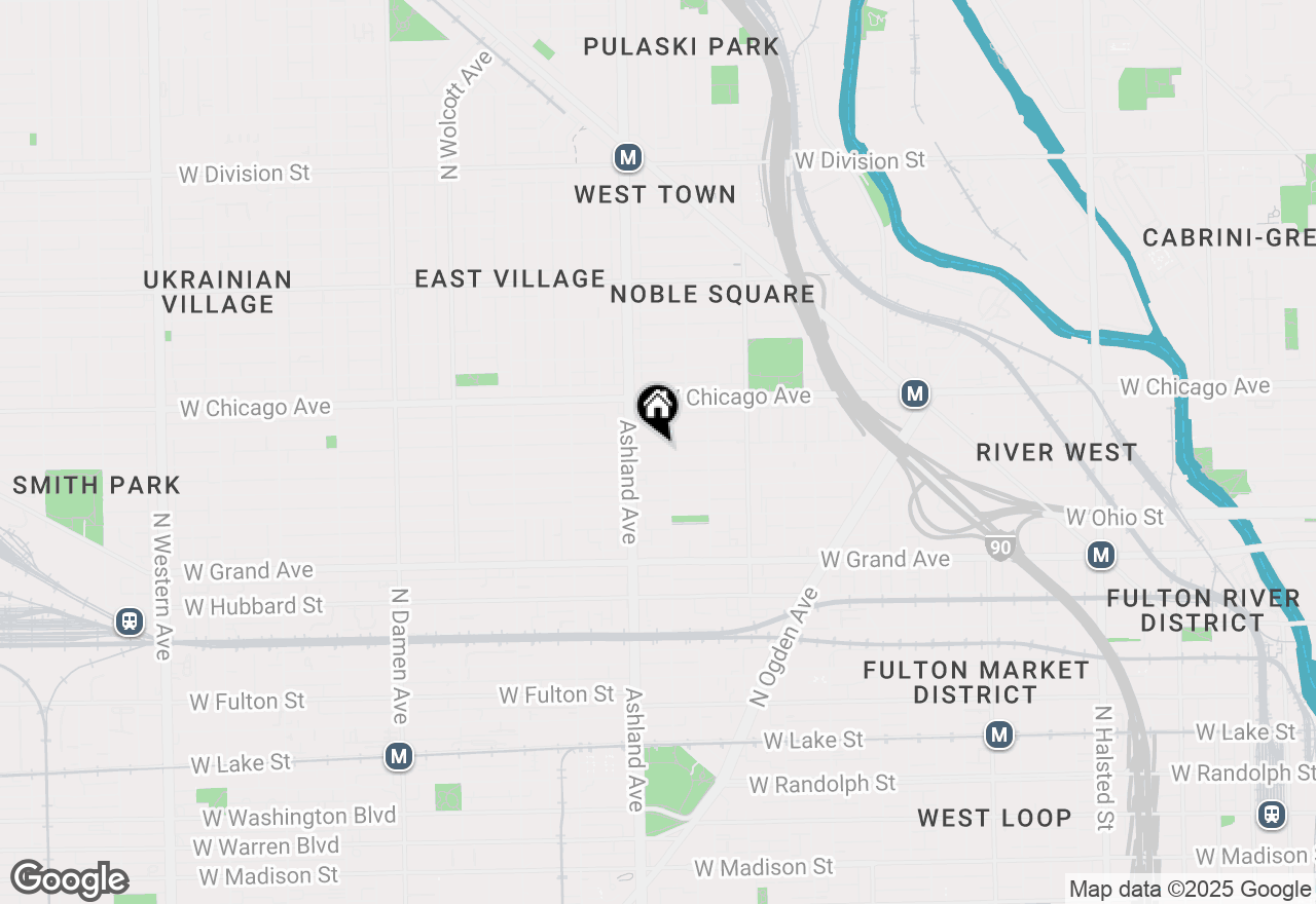 Map of 1508 W Huron Street #1N, Chicago, IL 60642