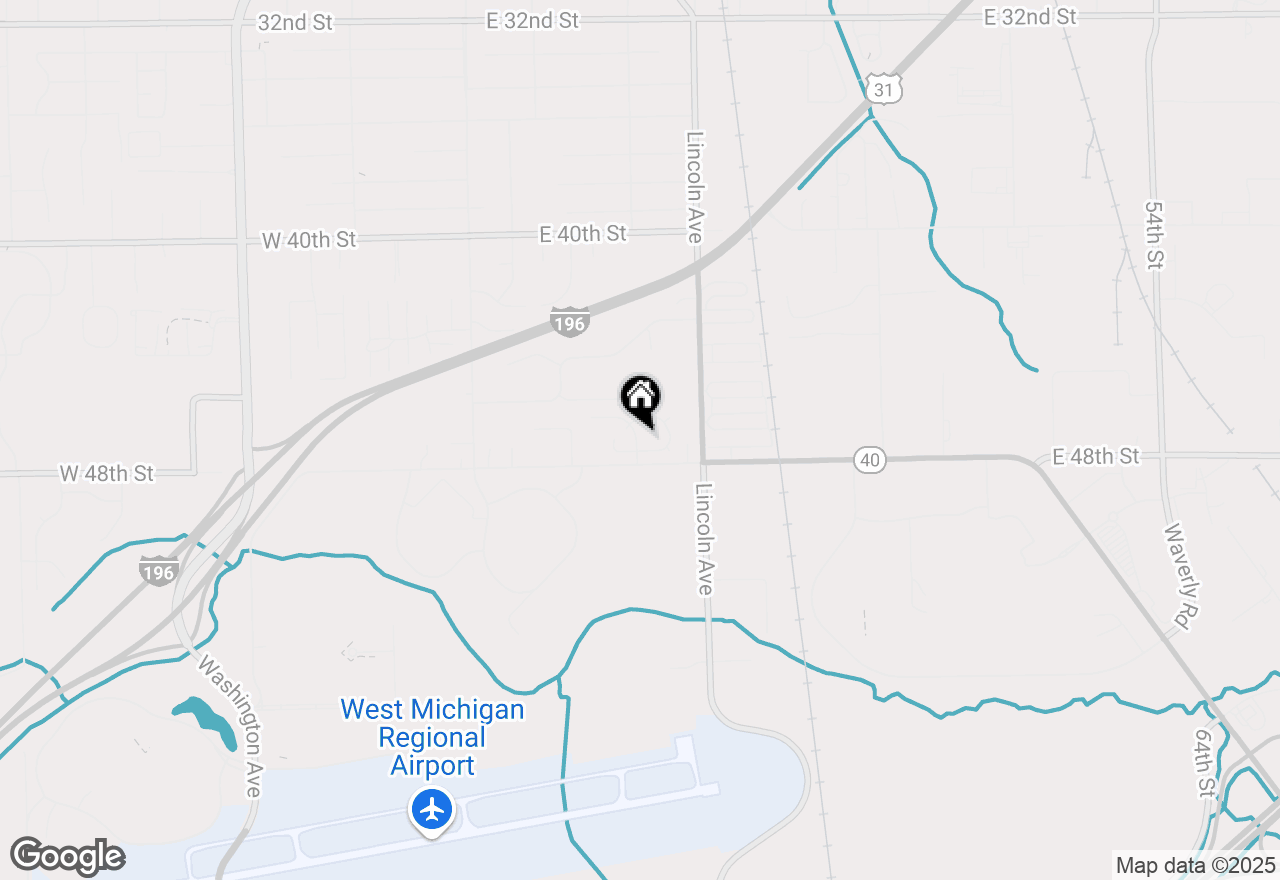 Map of 155 E 48th Street, Holland, MI 49423