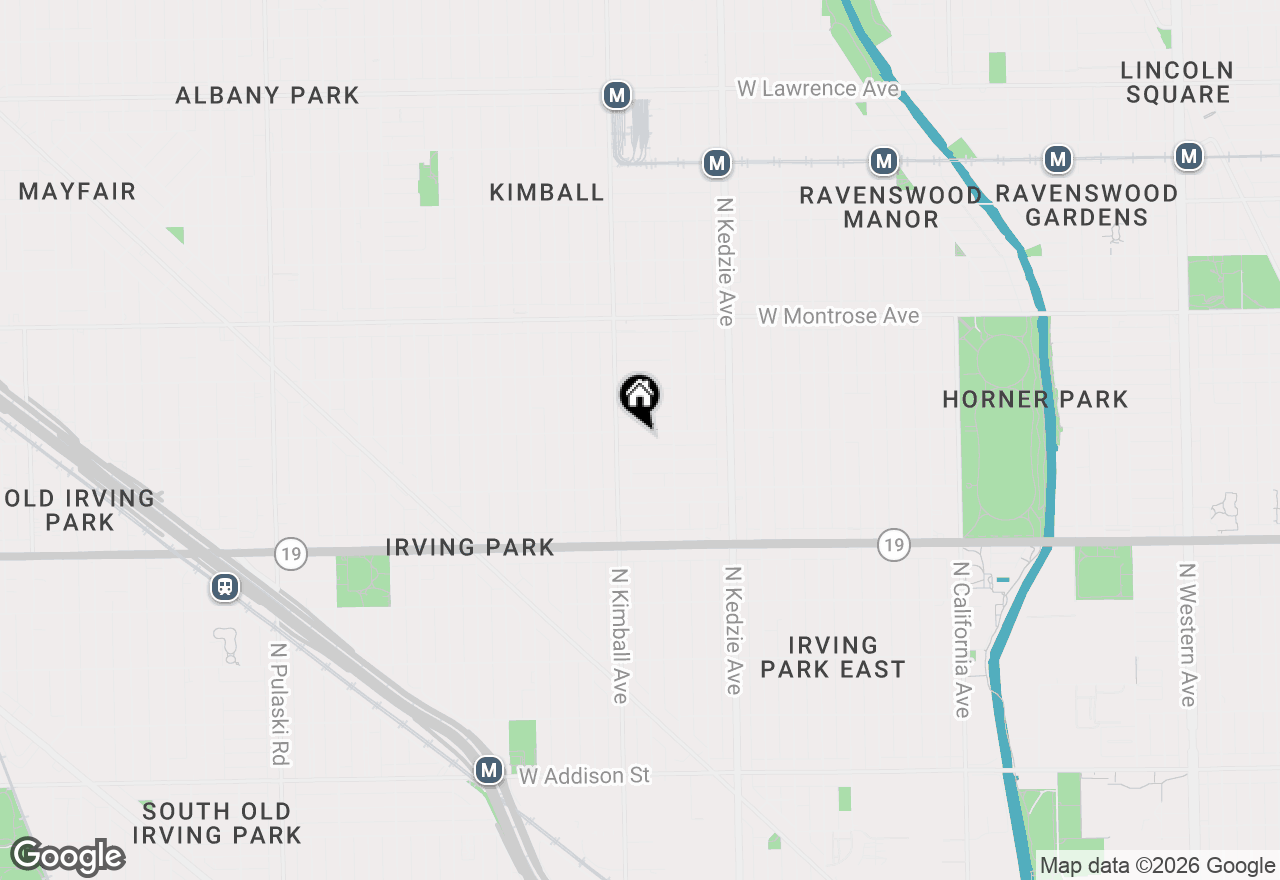 Map of 3335 W Berteau Avenue, Chicago, IL 60618