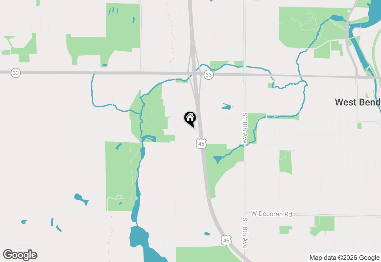Map of 2315-17 Chestnut St, West Bend, WI 53095
