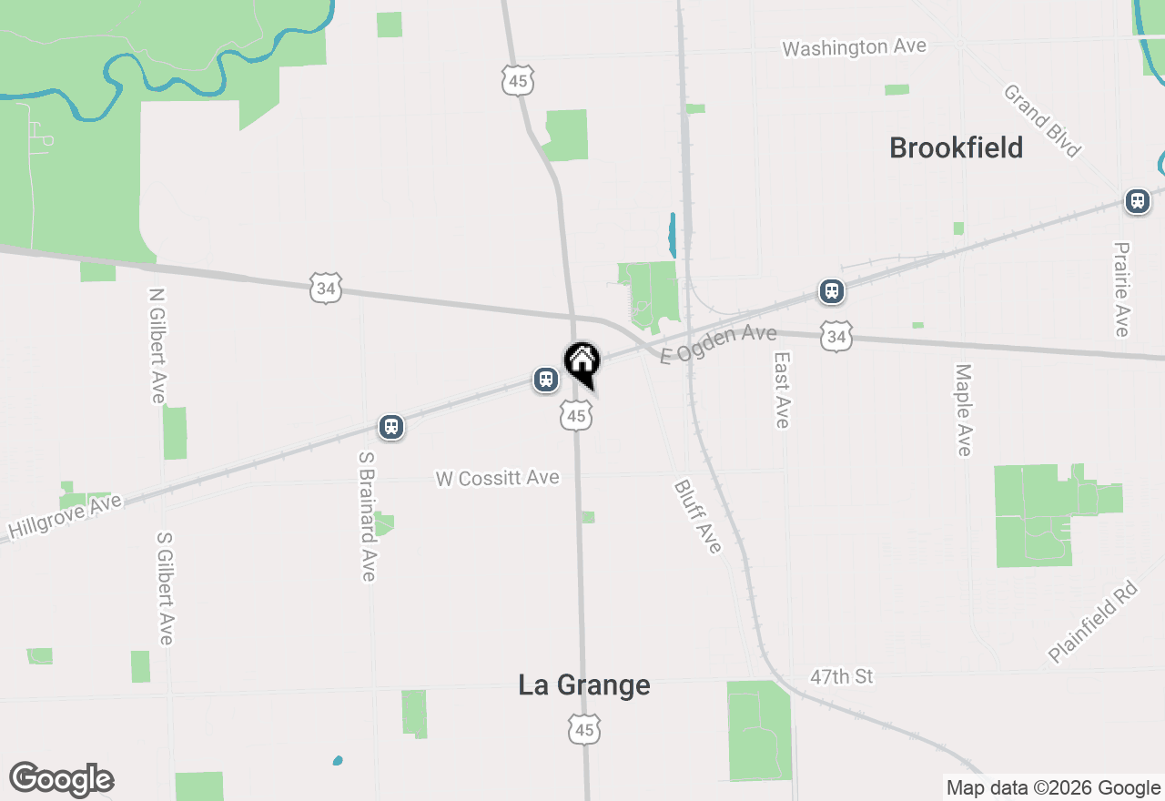 Map of 25 S La Grange Road #D, La Grange, IL 60525