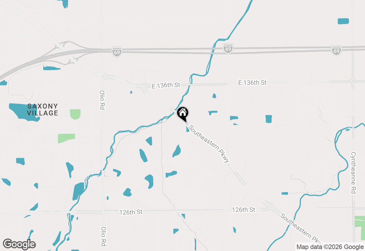 Map of 14375 Pendragon Way, Fishers, IN 46037