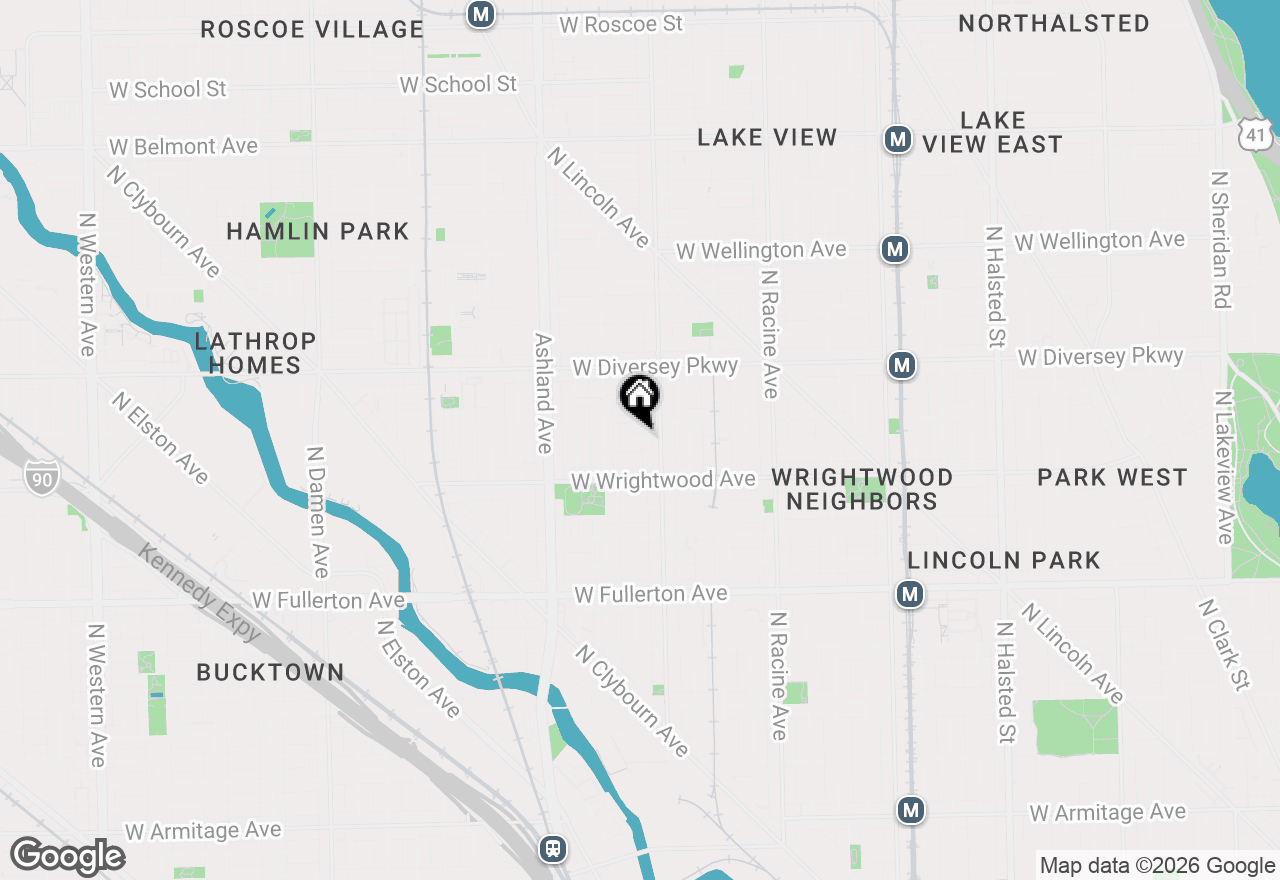 Map of 2650 N Southport Avenue #F, Chicago, IL 60614