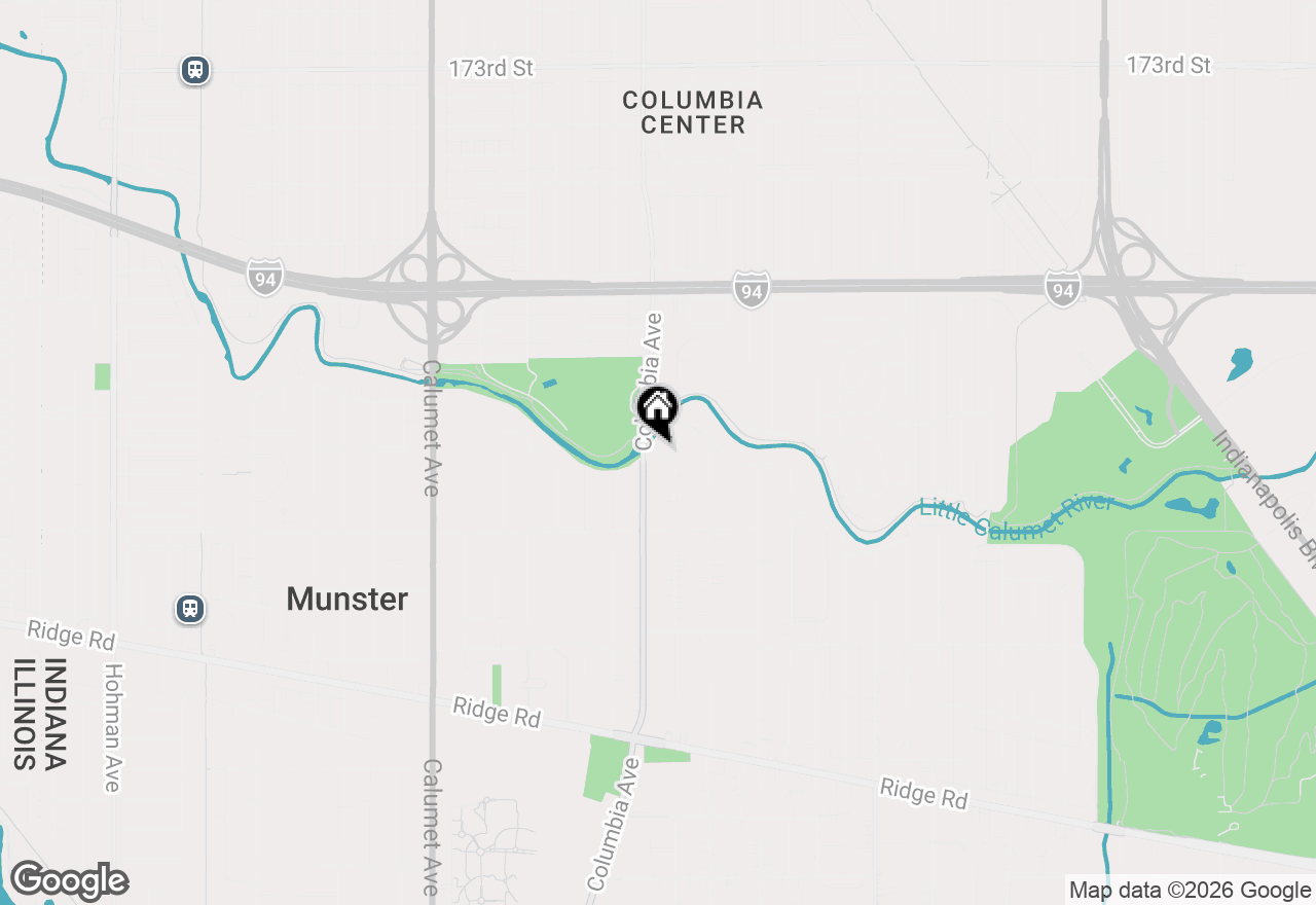 Map of 1213 River Drive, Munster, IN 46321