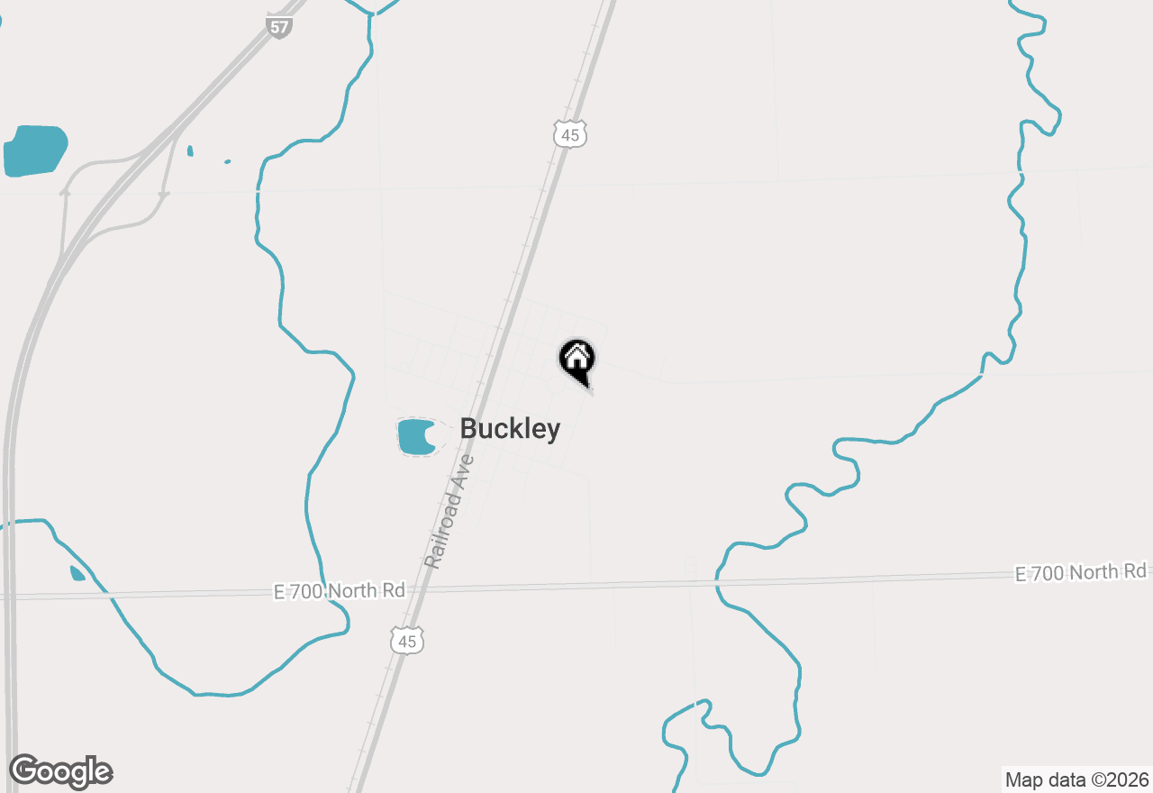 Map of 101 S Pine Street, Buckley, IL 60918