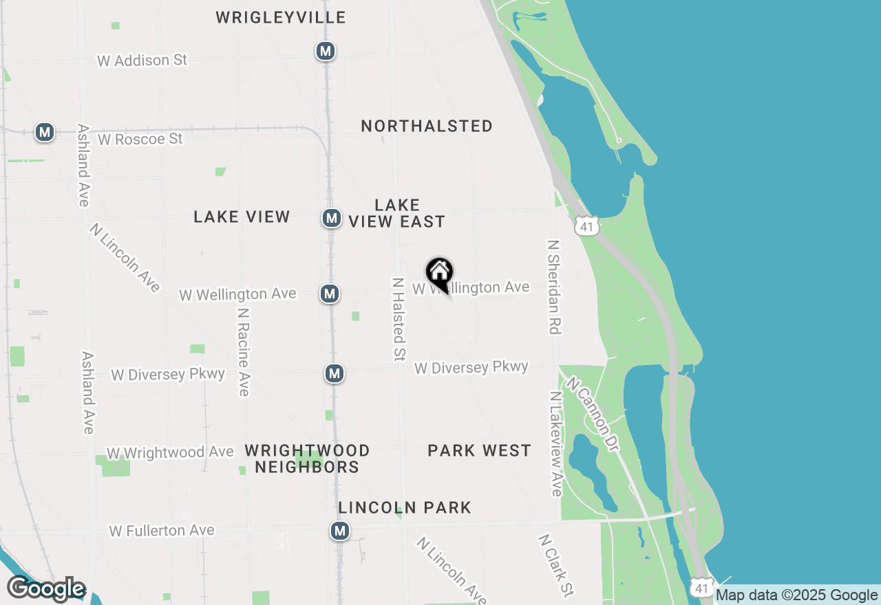 Map of 656 W Oakdale Avenue #3B, Chicago, IL 60657