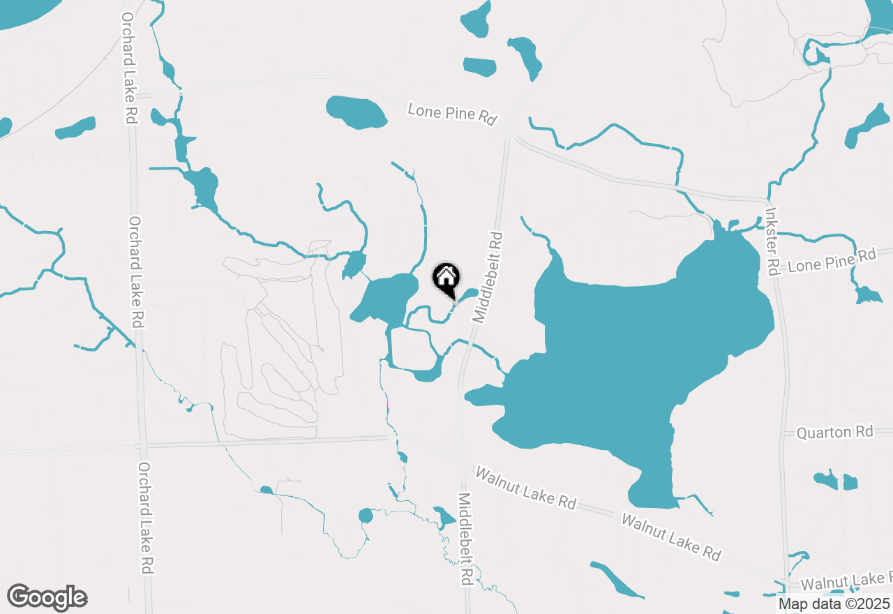 Map of 5035 Oakbrooke Drive, West Bloomfield, MI 48323