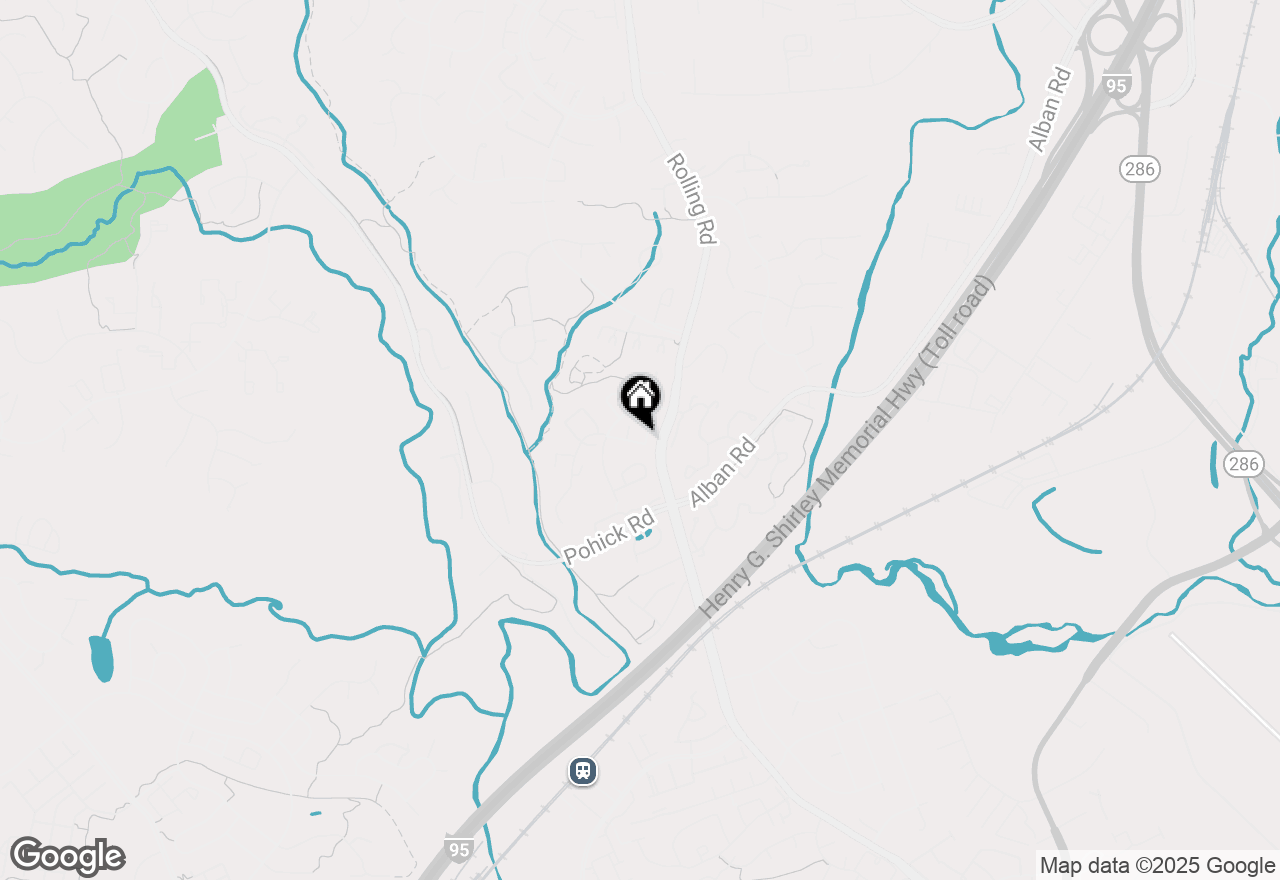 Map of 8456 Kitchener Drive, Springfield, VA 22153