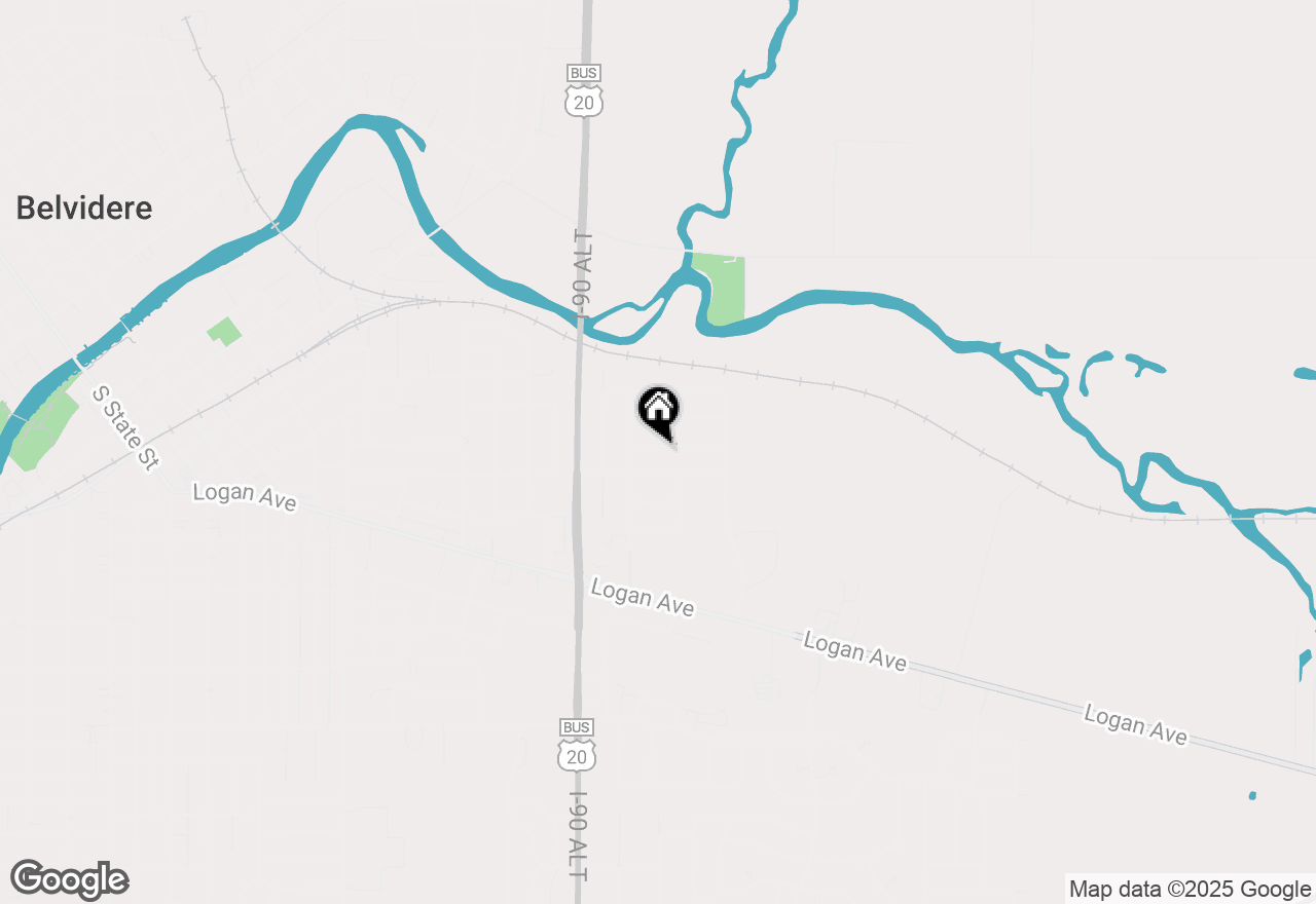 Map of 1919 Chamberlain Street, Belvidere, IL 61008