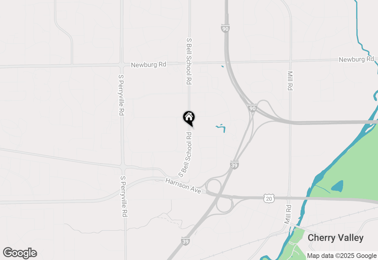 Map of 2000 S Bell School Road, Cherry Valley, IL 61016