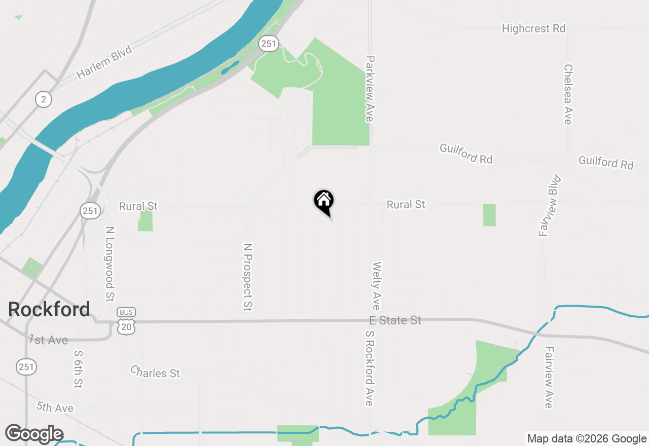 Map of 606 Paris Avenue, Rockford, IL 61107