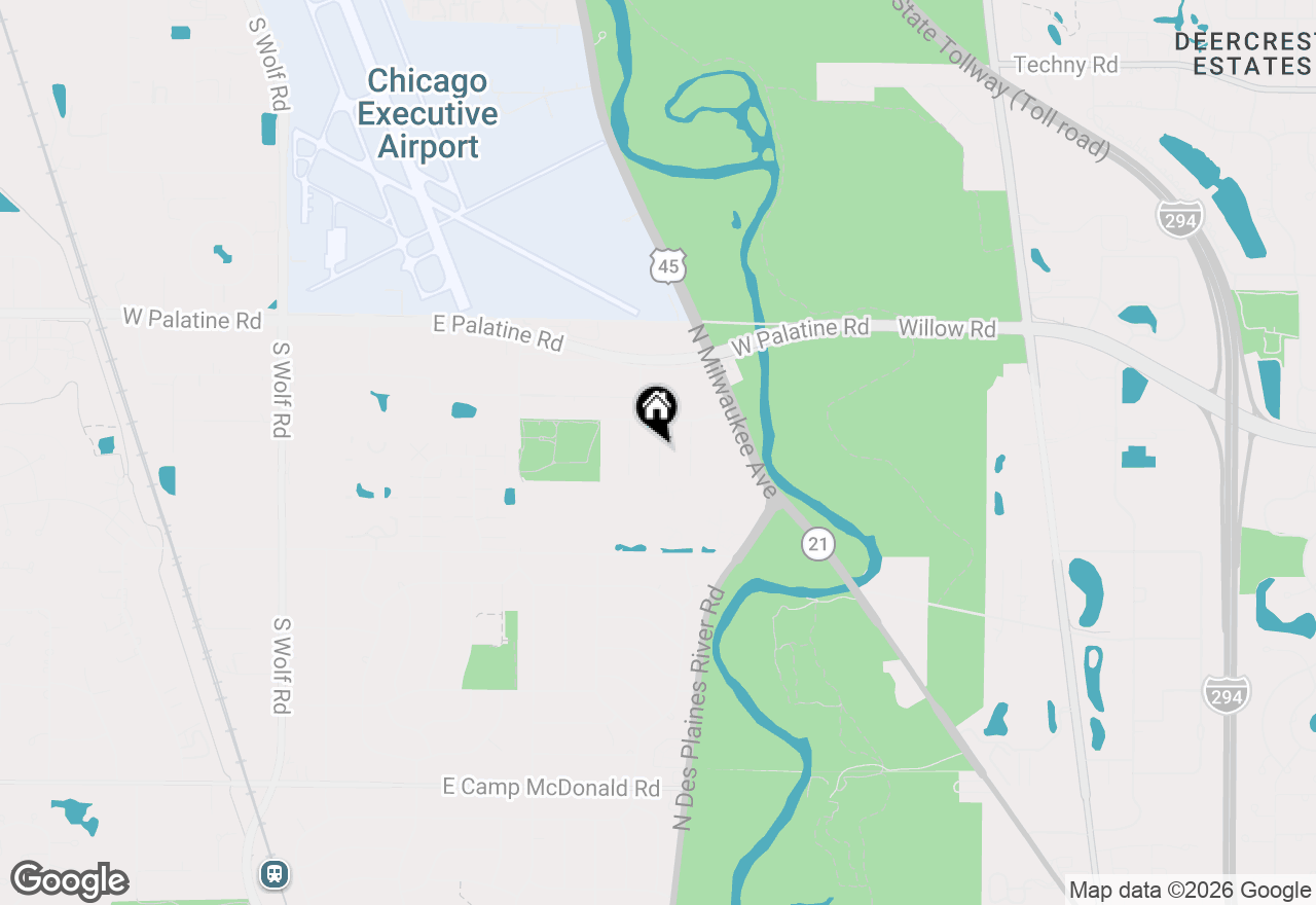 Map of 870 Winesap Court #301, Prospect Heights, IL 60070