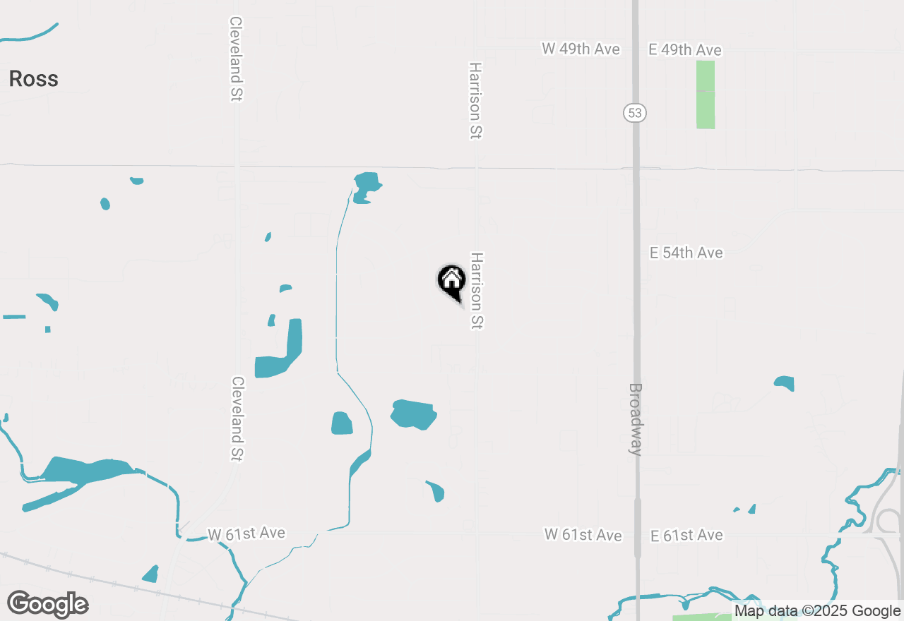 Map of 5520 Tyler Street, Merrillville, IN 46410