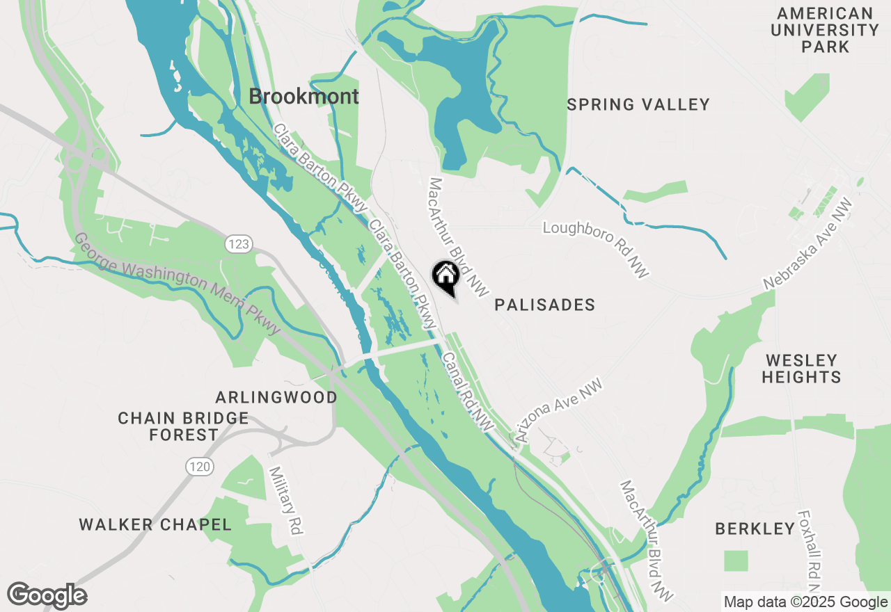 Map of 5711 Potomac Avenue Nw, Washington, DC 20016
