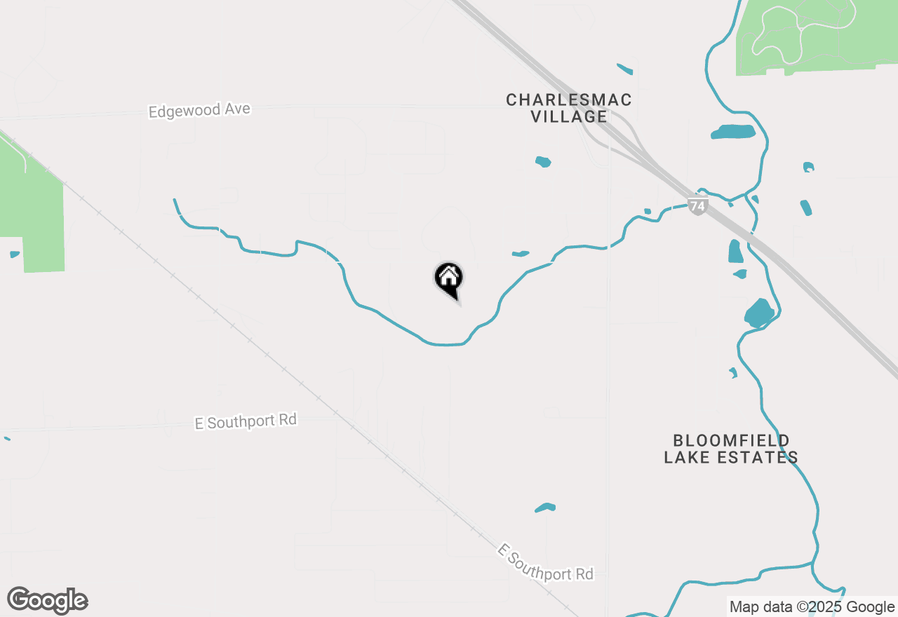 Map of 10505 E Indian Creek Road S, Indianapolis, IN 46259